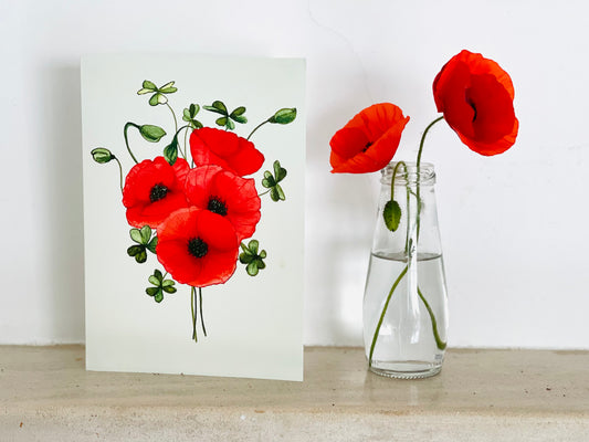 Wild Poppies postcard